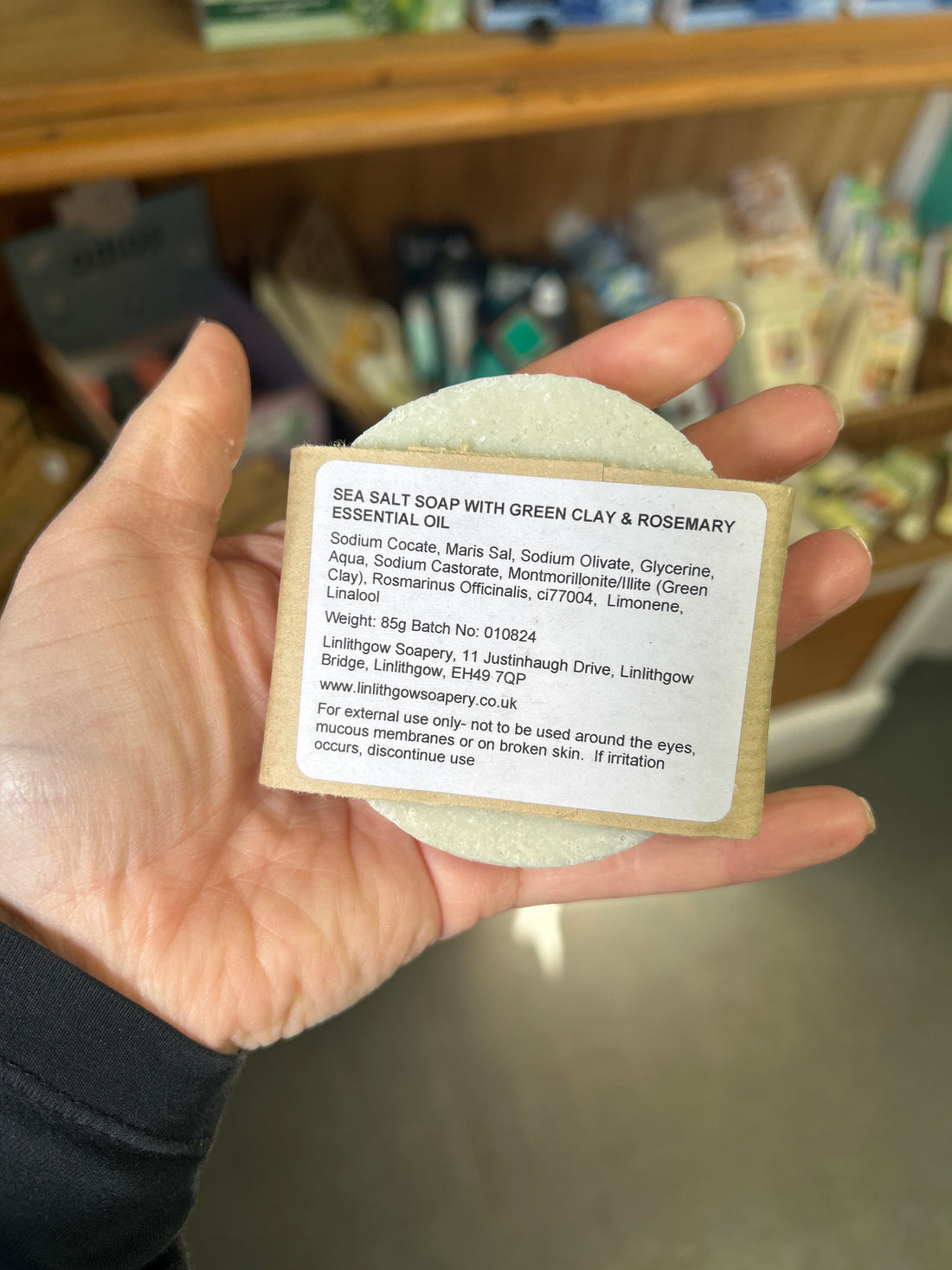 Clay Soap, Sea Salt with Green Clay & Rosemary 85g