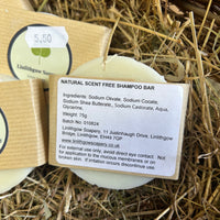 Shampoo Bar, Natural Scent Free