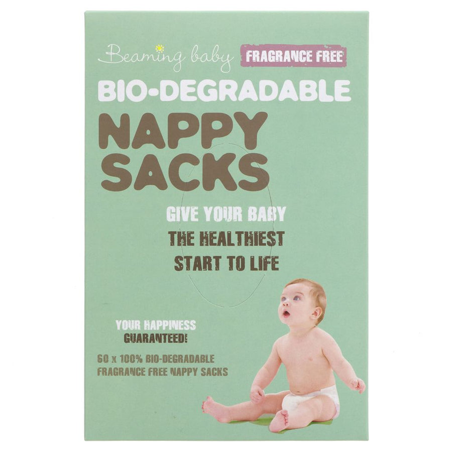 Light green box containing biodegradable nappy sacks - pack of 60