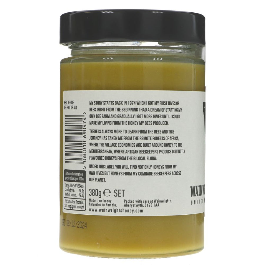 Featured image displaying jar of Wainwright's Organic Zambian Forest Honey (set) wih info about product