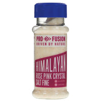 Mineral rich crystal salt from the foothills of the Himalays. Formed over 250 million years ago from ancient unpolluted seas. Profusion Rose Pink crystal salt is unrefined and without additives. Suitable for cooking and therapeutic purposes. 140g