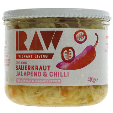 Sauerkraut, Raw Jalapeno & Chilli, 410g