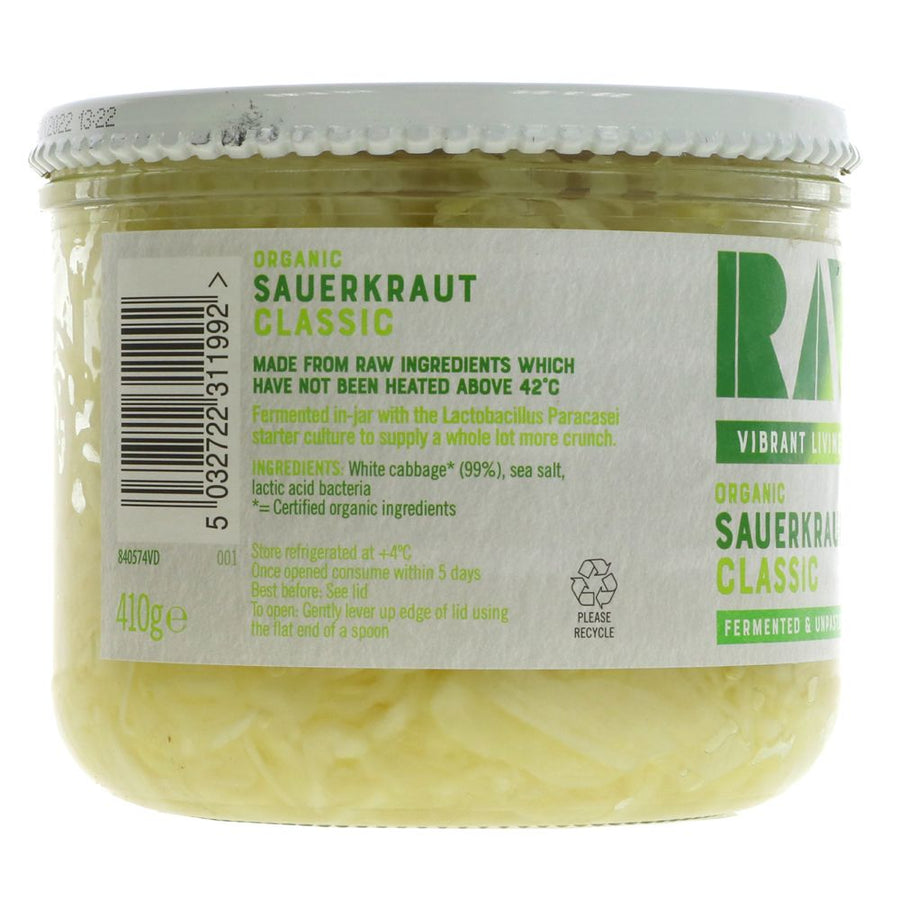 Sauerkraut, Raw Classic 410g