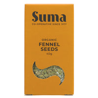 Featured image displaying box of Suma organic fennel seeds