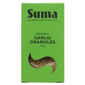 Featured image displaying Suma organic garlic granules