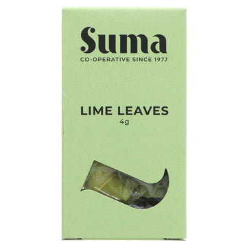Featured image displaying box of Suma lime leaves