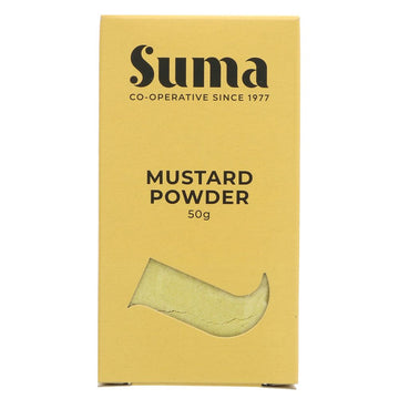 Featured image displaying box of Suma mustard powder