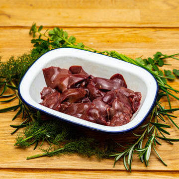 Organic Free Range Chicken livers £4.25  Dark organic livers for a clean rich flavour  Each pack contains approx 250g