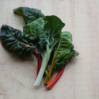 Photos show organic kale and rainbow chard