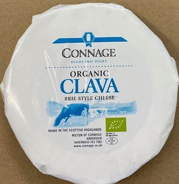 Connage Organic Highland Dairy.It's fantastic to have a home-grown Brie- full of flavour, and wonderful with a great red wine. Scottish. approx 200g