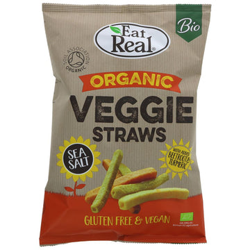 A large brown packet of veggie straws