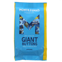A blue recyclable paper bag of milk chocolate buttons