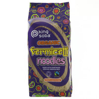 A recyclable plastic packet of brown rice vermicelli noodles