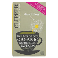 A cardboard box of dandelion teabags