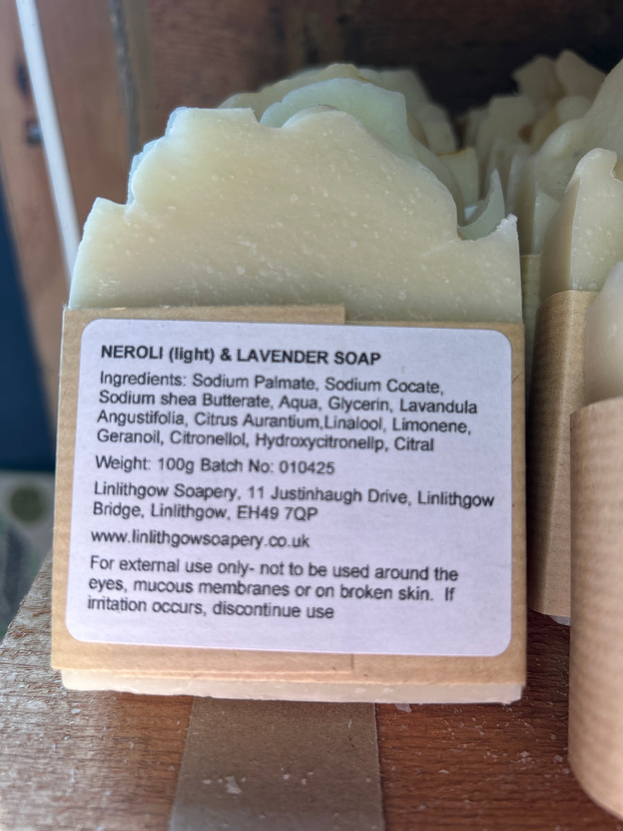 Solid Soap, Lavender & Neroli (Light) 100g
