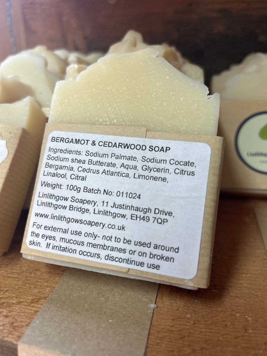 Solid Soap, Bergamot & Cedarwood 100g