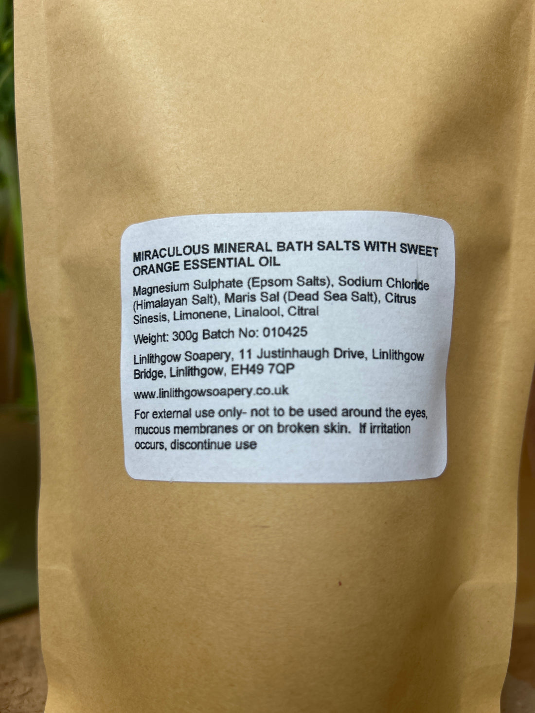 Mineral Bath Salts with Lavender Essential Oil 300g