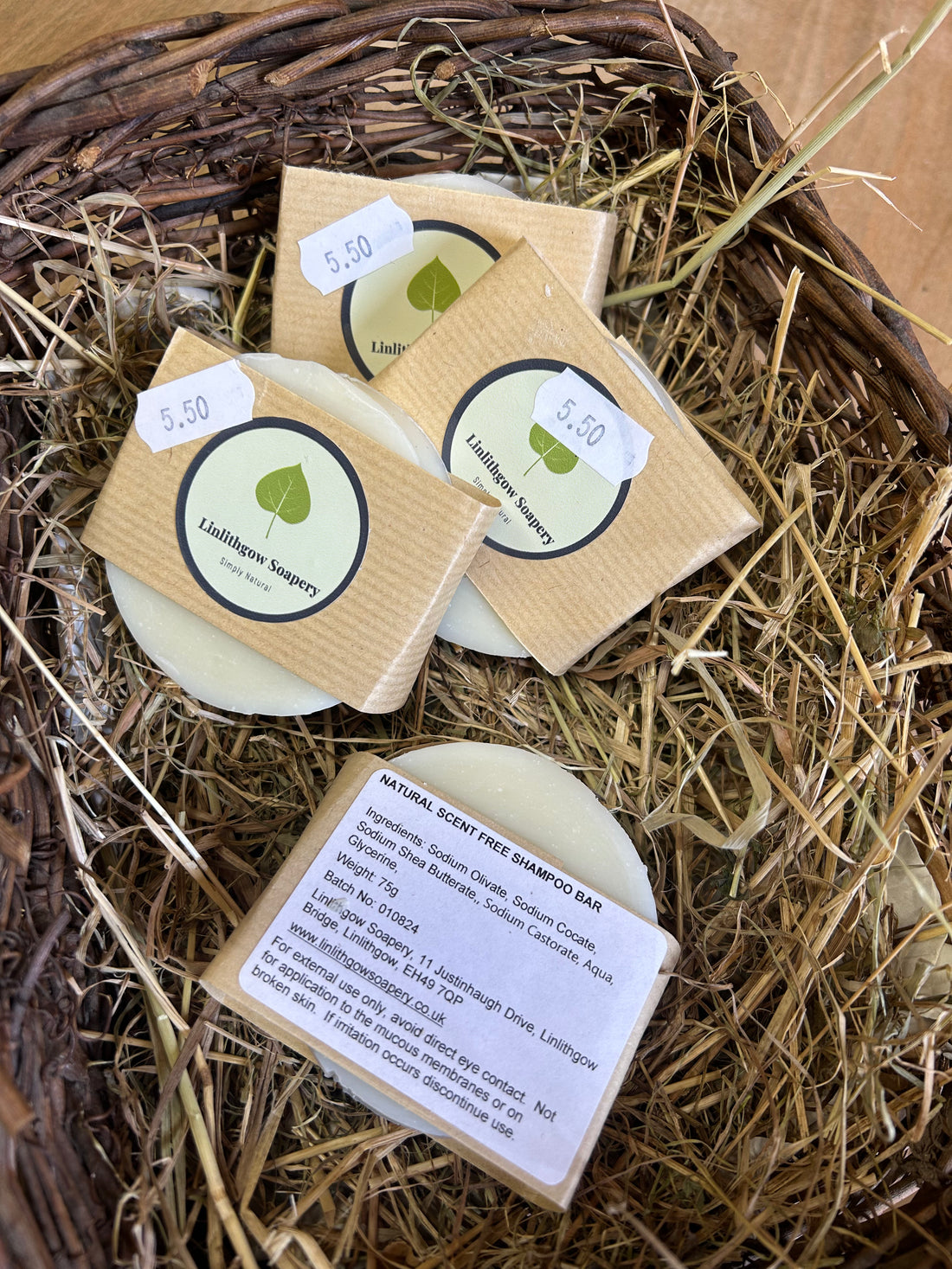 Shampoo Bar, Natural Scent Free