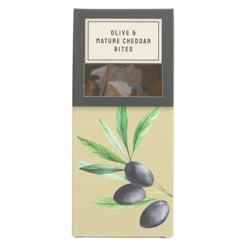 Christmas Olive & Cheddar Bites