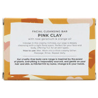 Soap, Pink Clay Facial Cleansing Bar