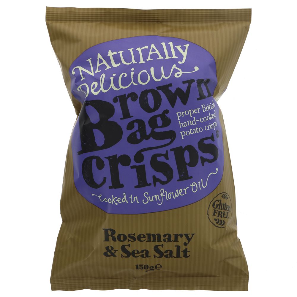 Brown Bag Crisps Rosemary & Sea Salt, 150g