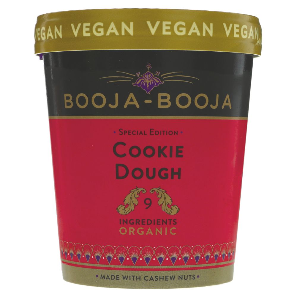 Ice Cream, Cookie Dough 465ml, Booja Booja – Grow Wild