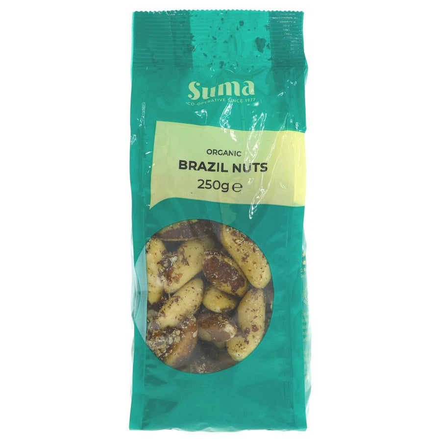 Brazil Nuts add a richness to many sweet and savoury dishes. They are also a delicious snack on their own. Organic. 250g