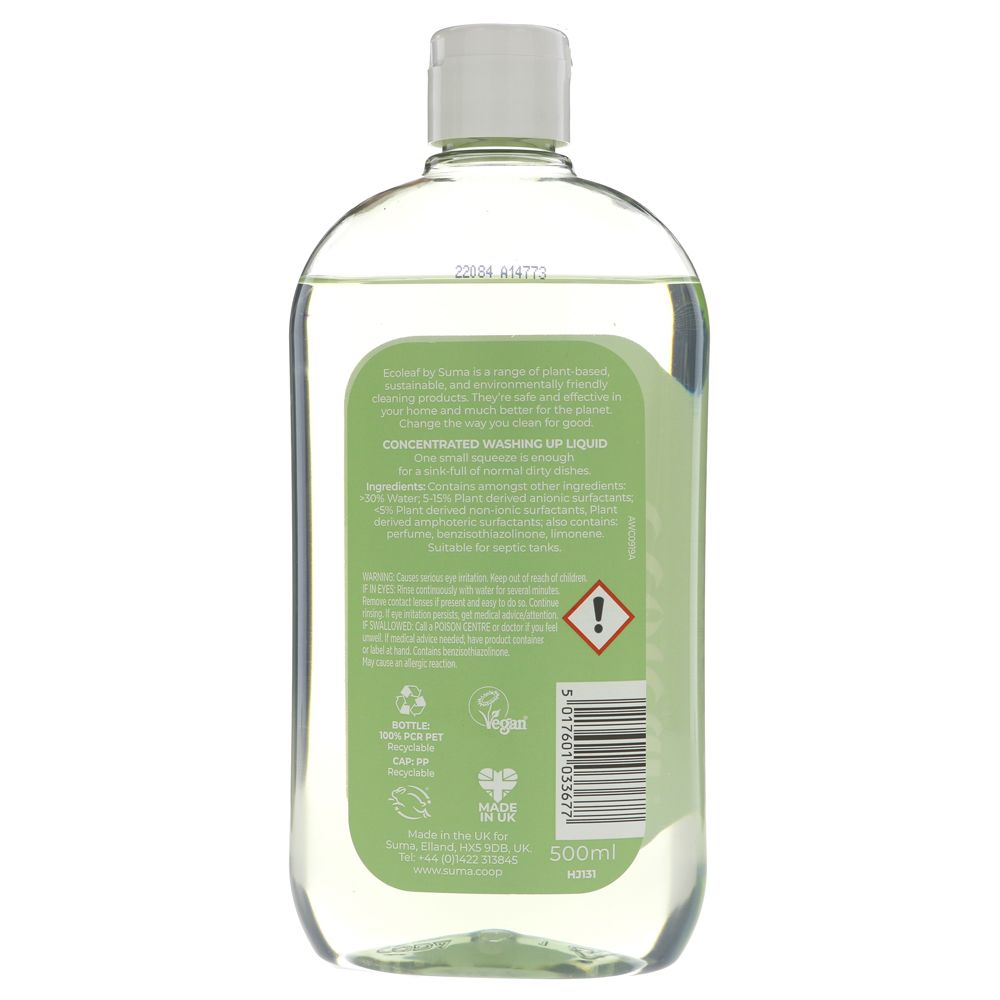 Washing Up Liquid, 500ml Ecoleaf