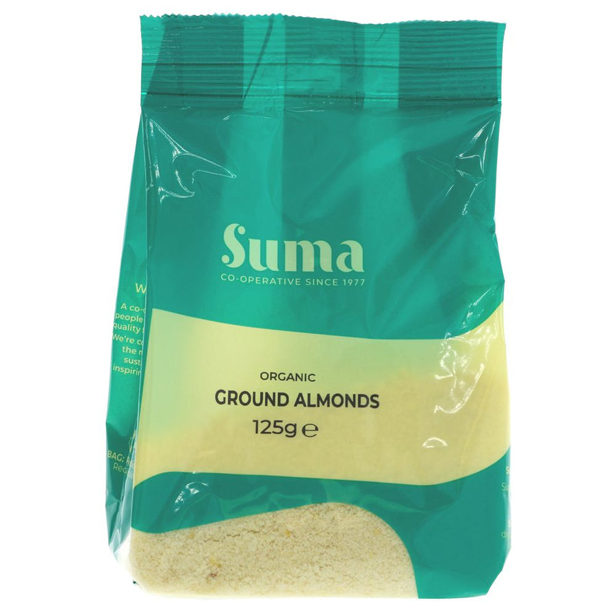Featured image displaying bag of Suma organic ground almonds