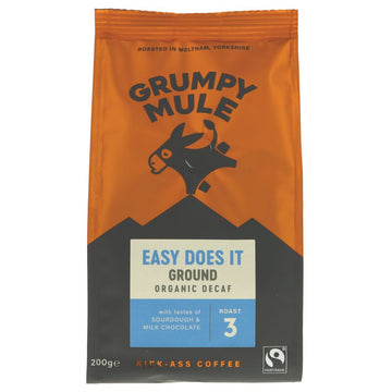 Coffee, Grumpy Mule, Decaffeinated