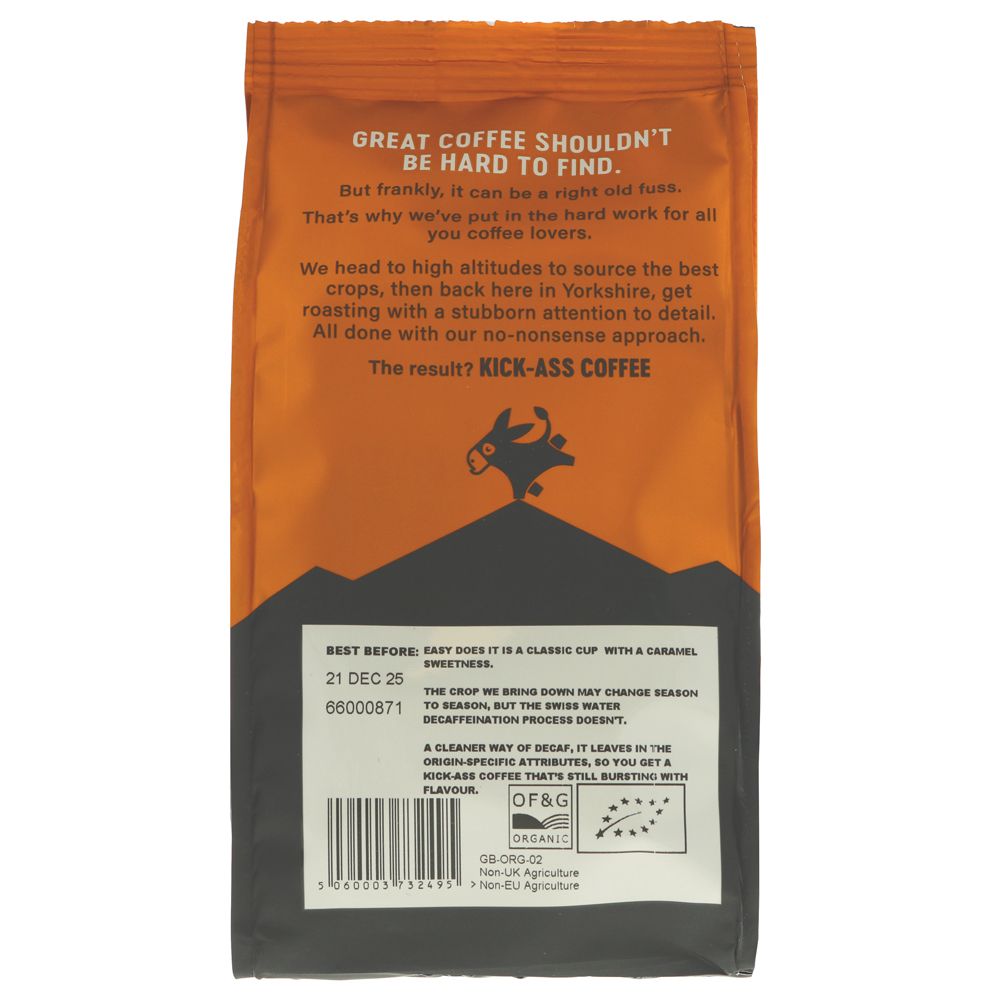 Coffee, Grumpy Mule, Decaffeinated
