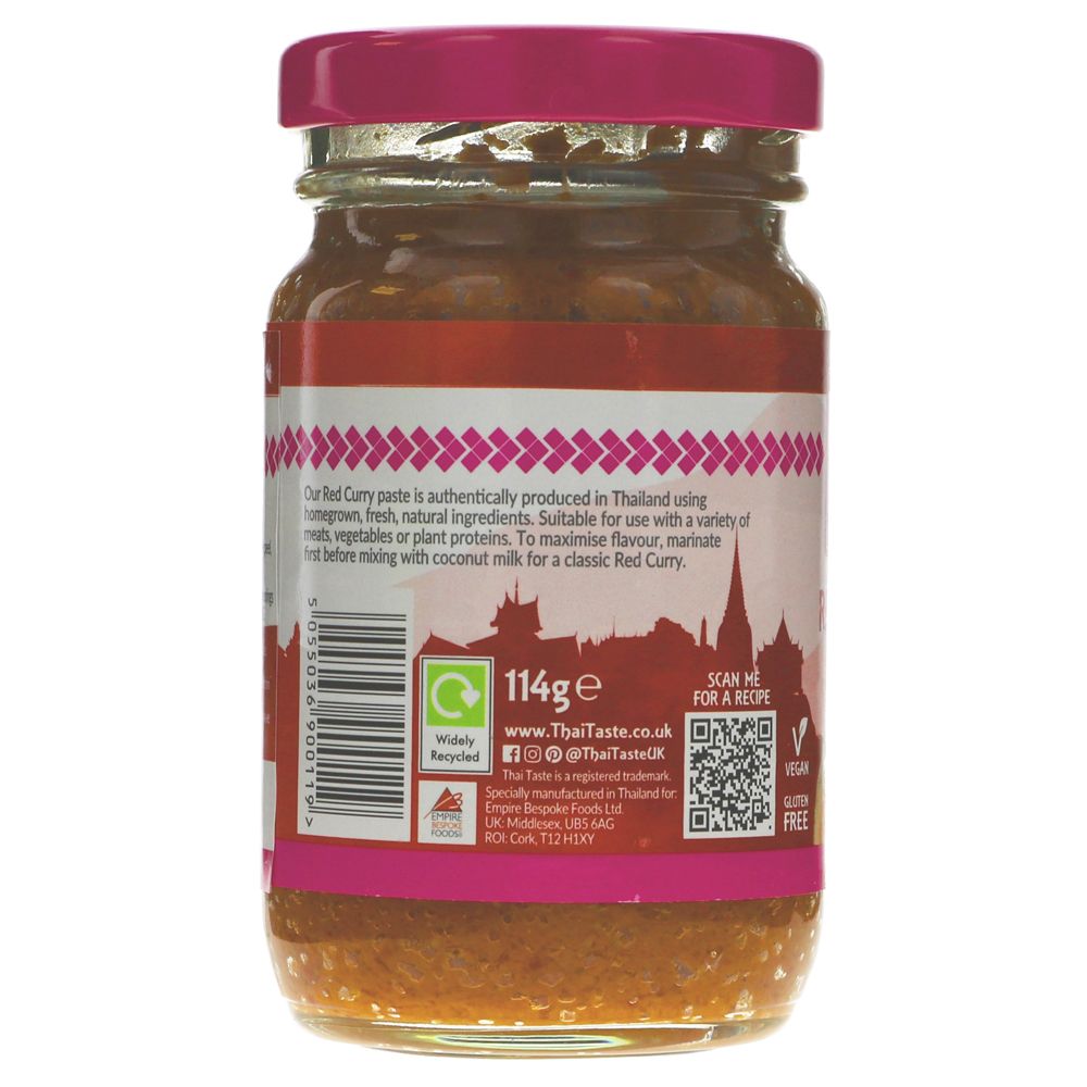 Featured image displaying jar of Thai Taste red curry paste