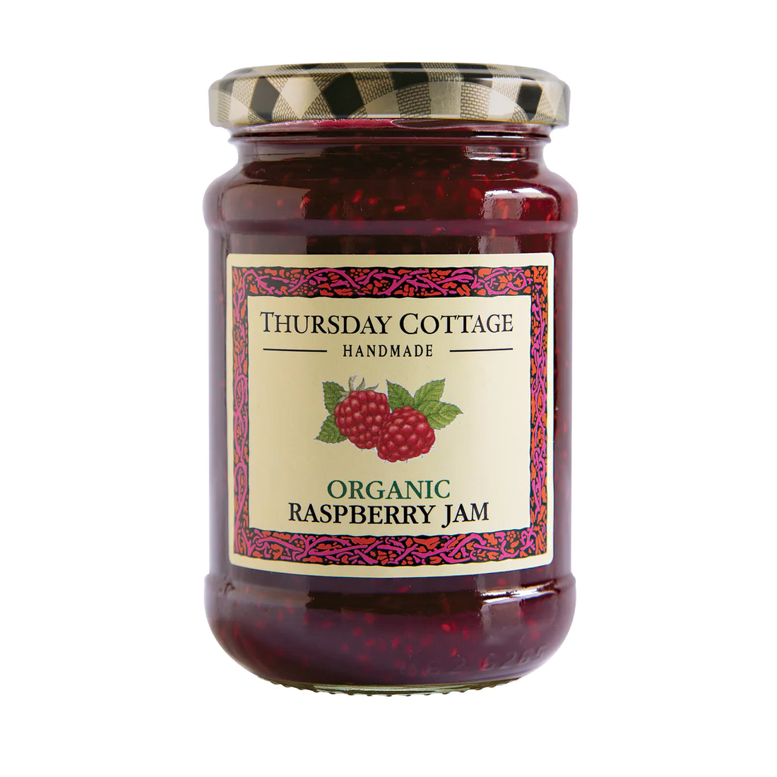 Featured image displaying jar of Thursday Cottage organic Raspberry Jam
