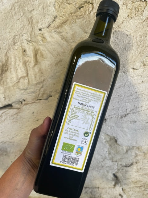 Coata Organic extra virgin unfiltered olive oil 1 litre