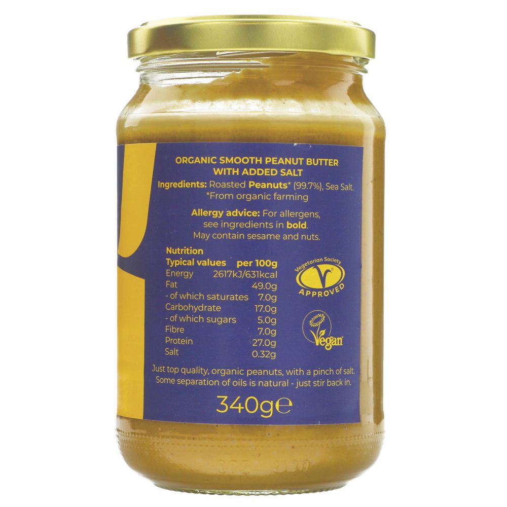 Peanut Butter, Smooth, Salted 340g