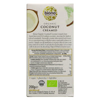Featured image displaying box of Biona Organic Creamed Coconut with nutrition and dietary info.