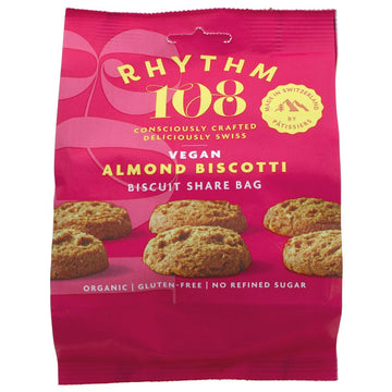 Share bag of Biscotti biscuits - Vegan, Gluten-free and baked by a team of Swiss Pattissiers using only the finest organic ingredients.