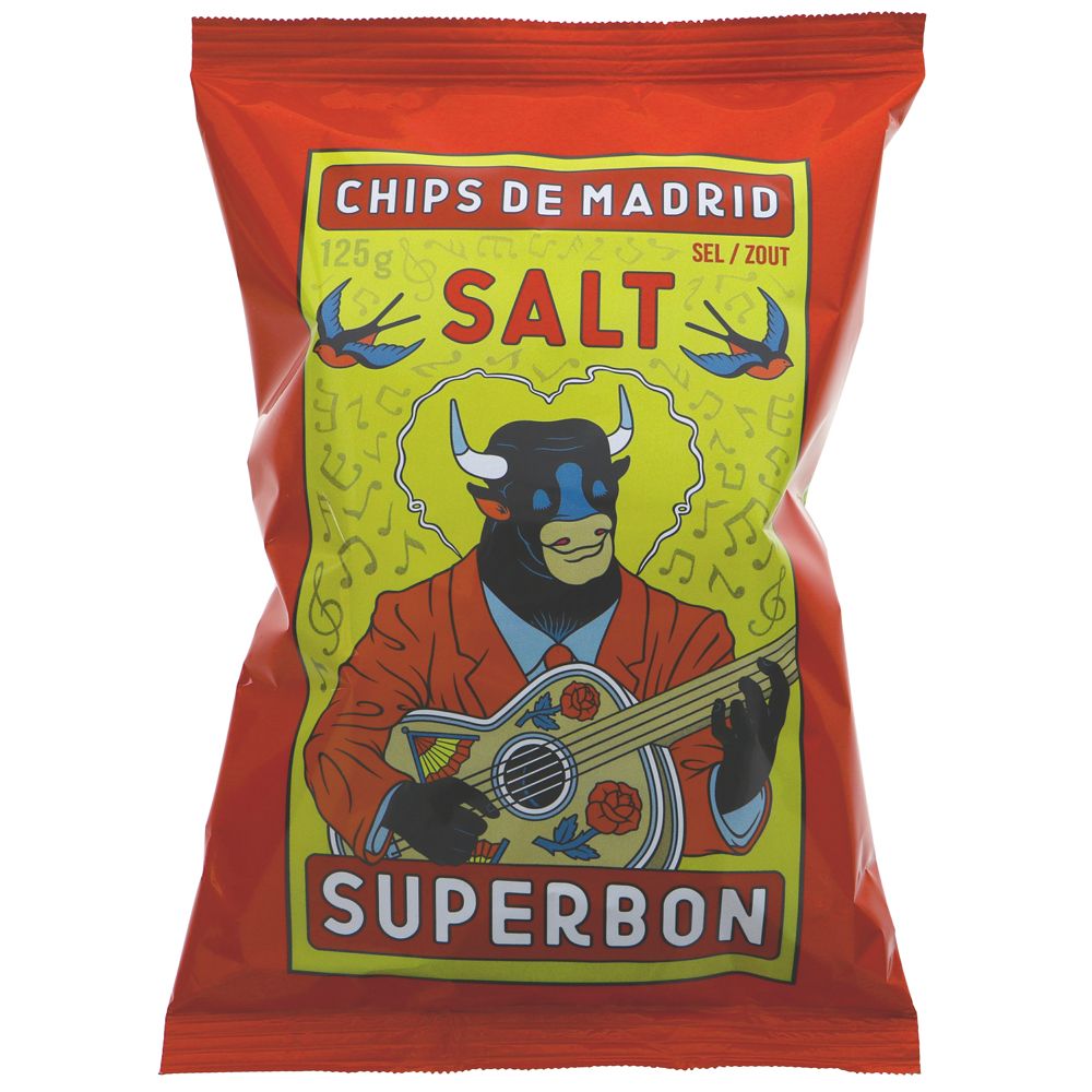 Crisps, Salted Superbon Chips De Madrid 125g