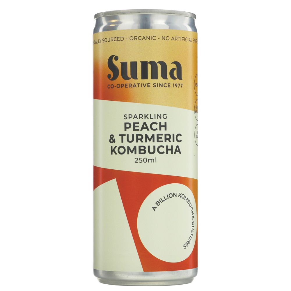 Kombucha, Peach & Turmeric, Suma 250ml
