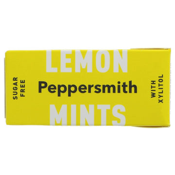 Peppersmith's Lemon Mints. 100% Xylitol Dental Packs Part of the product range 'Dental Pocket Packs'. 15g