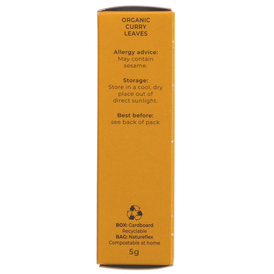 Featured image displaying box of Suma organic curry leaves