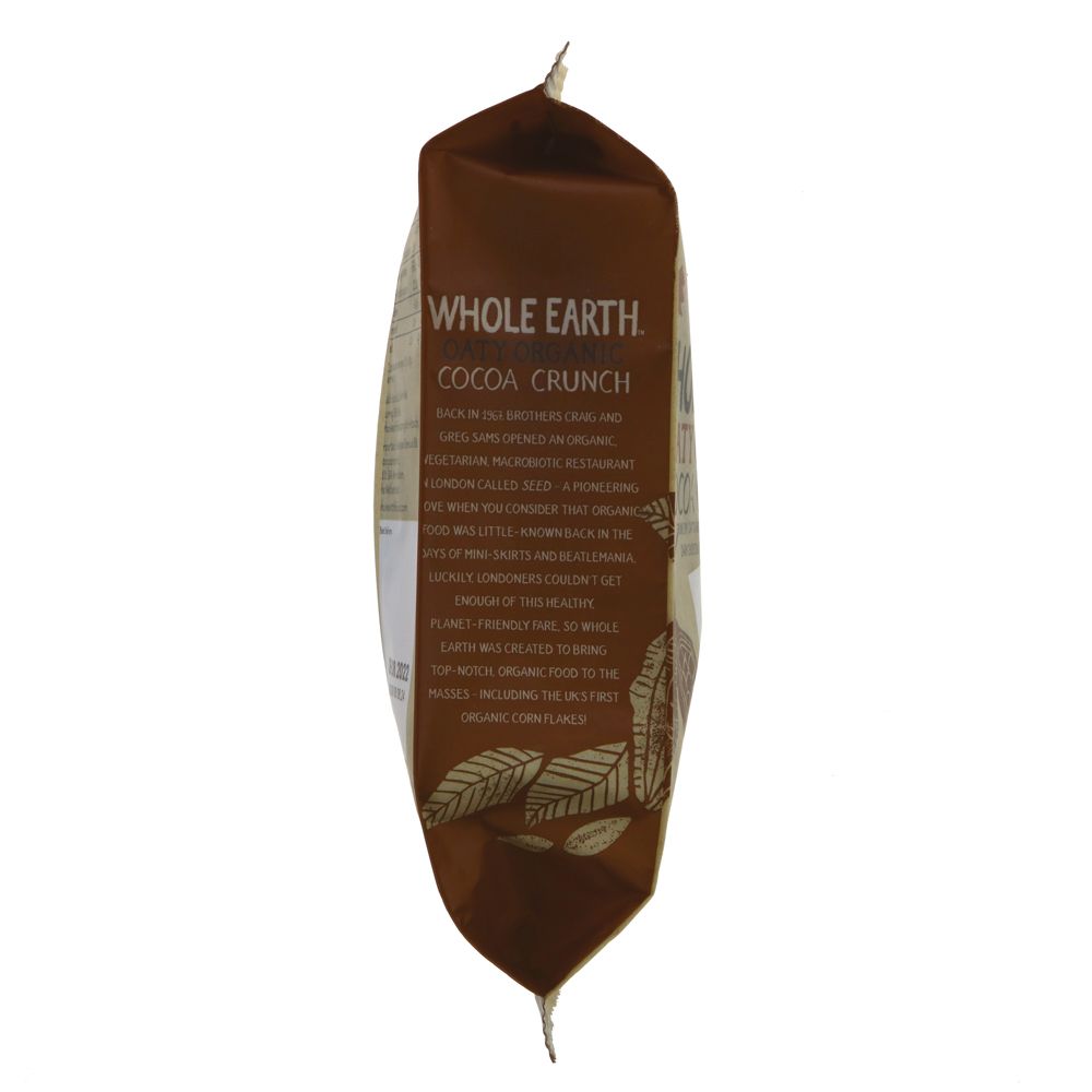 Featured image displaying bag of Whole Earth organic oaty cocoa crunch