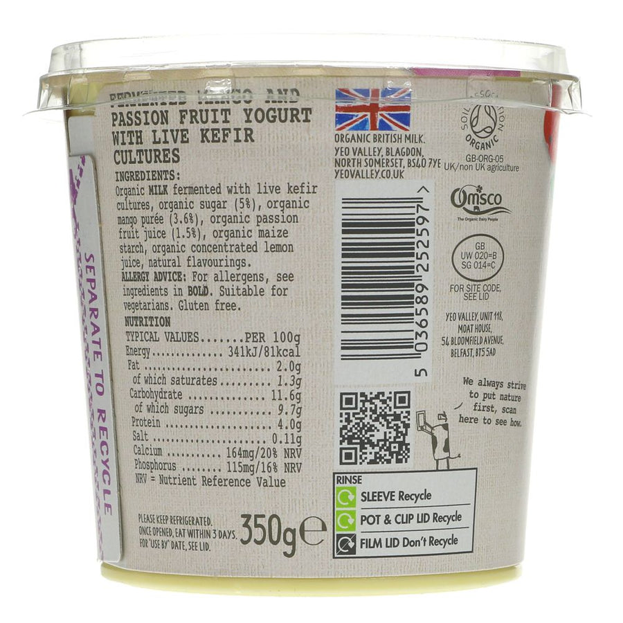 Kefir, Yeo Valley Mango 350g