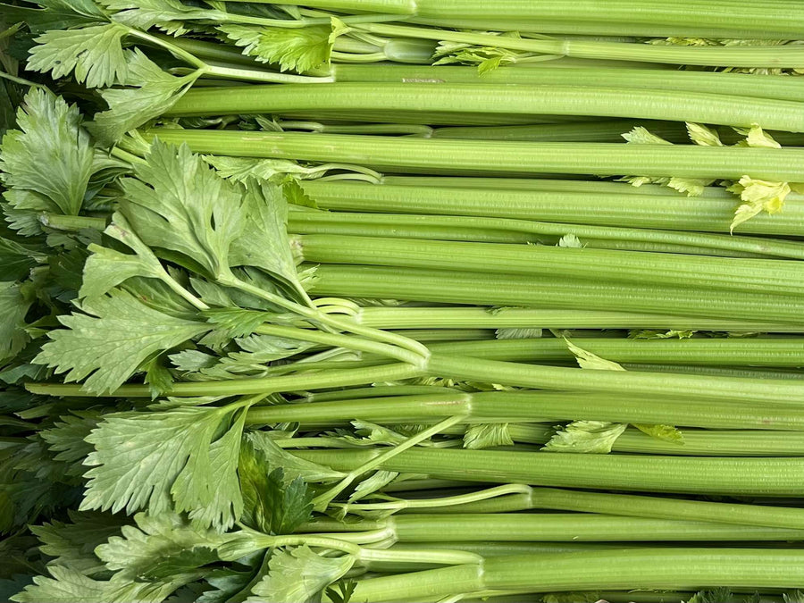 A photo of organic celery