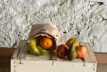 Photos show a small fruit bag 