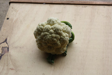 A photo of organic cauliflower