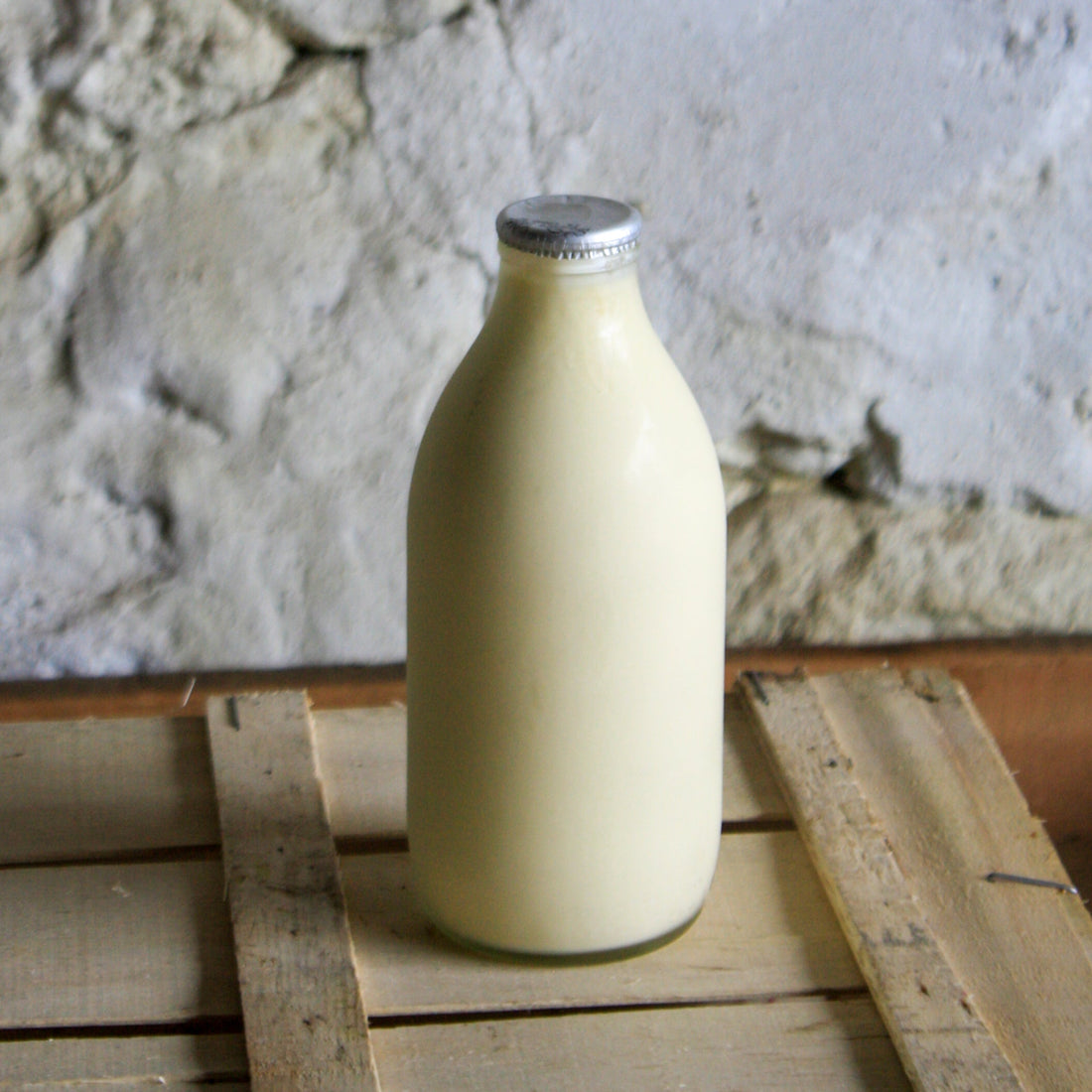 Glass Bottle, Double Cream 1 pint