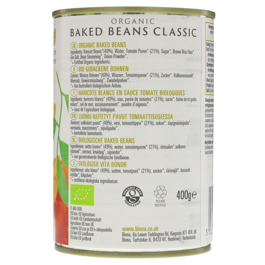 Baked Beans, Biona