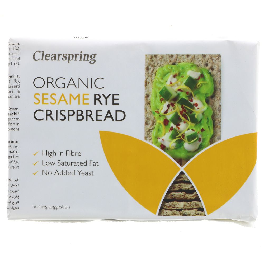 Crispbread, sesame rye