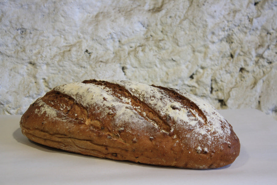 A loaf of granary sourdough